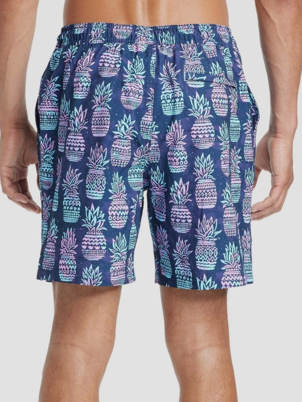 Goodfellow Men's Size Small Pineapple Swim Trunks with Boxer Brief Shorts Liner - Picture 2 of 8